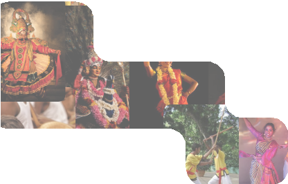 Colourful Tamil folk dance and theatre